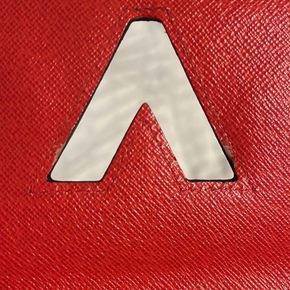 RARE authentic Louis Vuitton red epi leather twist lock  long wallet - Picture 3 of 13